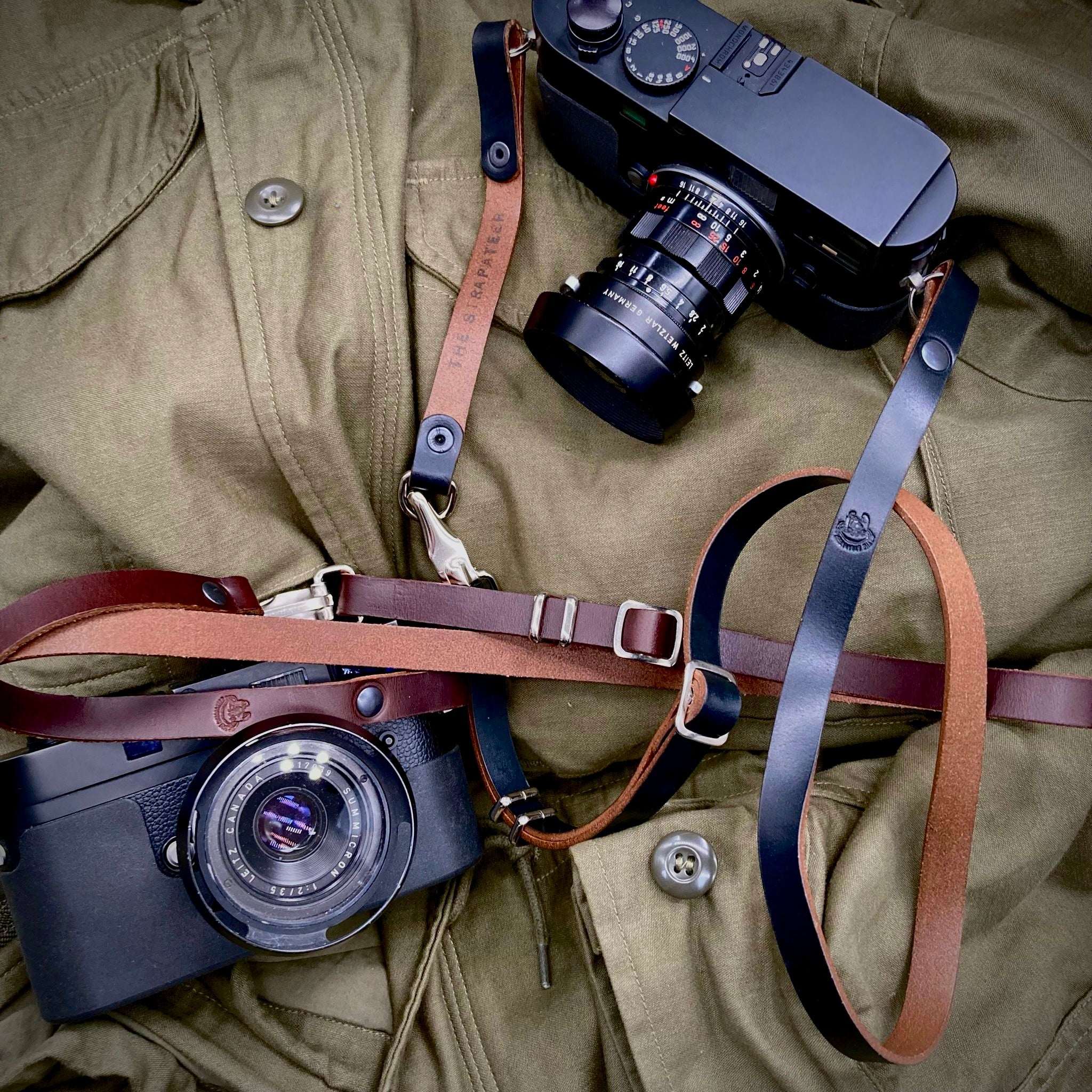 The Strapateer Camera Strap Type A for Leica Nikon